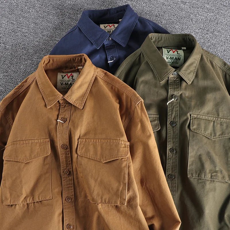 HUGU Men's London Cargo Shirt for Stylish Comfort and Versatility