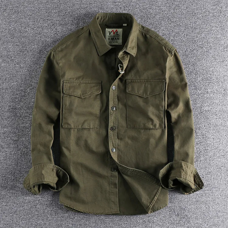 HUGU Men's London Cargo Shirt for Stylish Comfort and Versatility