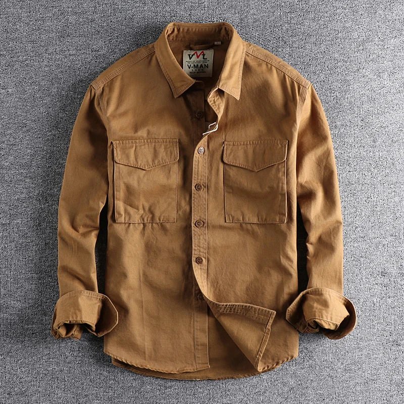 HUGU Men's London Cargo Shirt for Stylish Comfort and Versatility