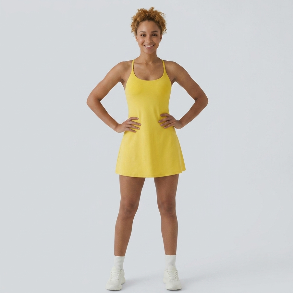 Plush Backless Active Dress