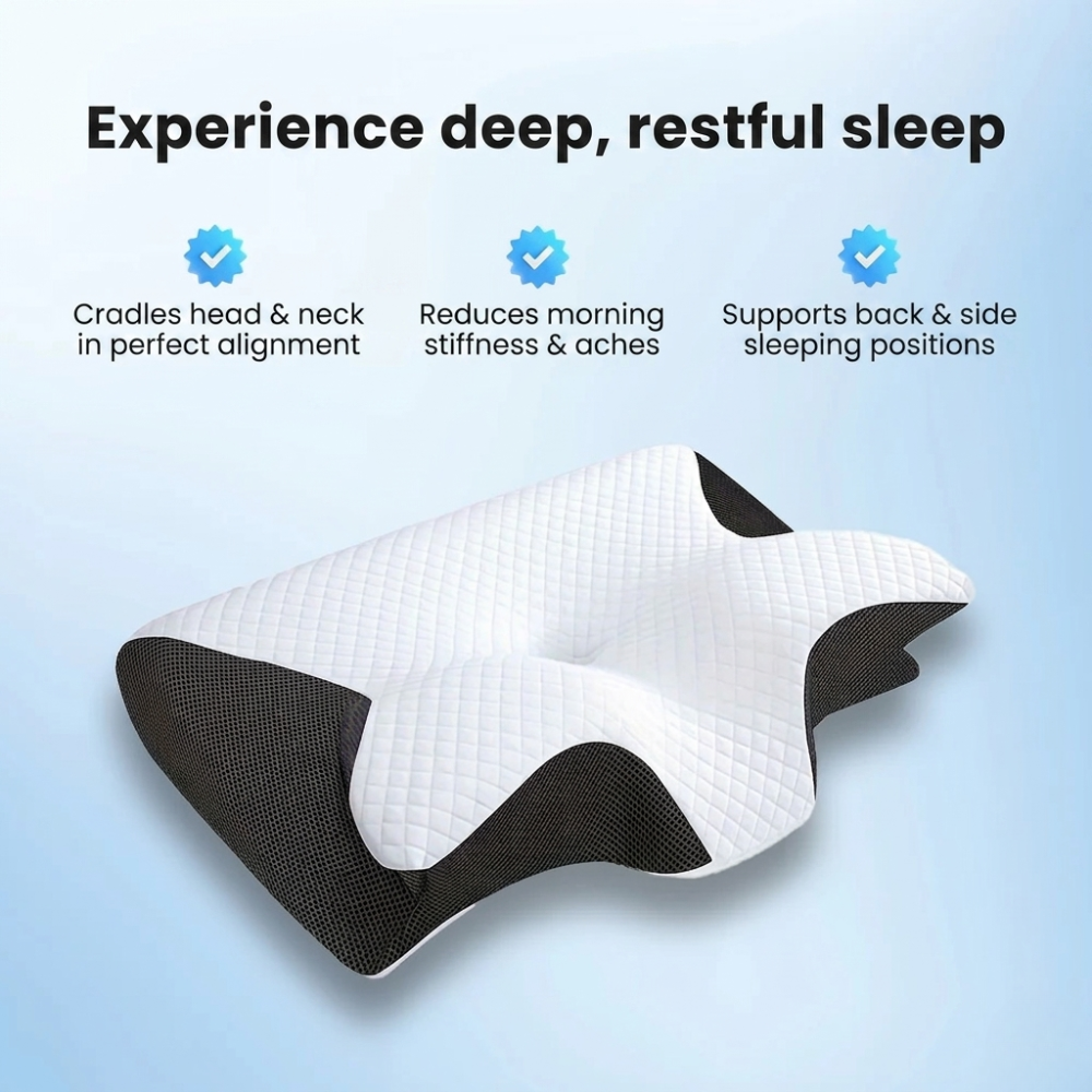 The Pillow That Silences Snoring - By Fixing Your Sleep Posture | 10-Year Sale 60% OFF