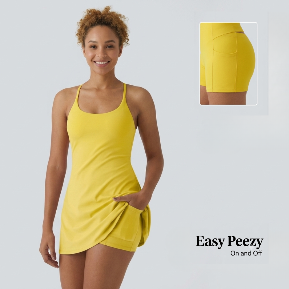 Plush Backless Active Dress