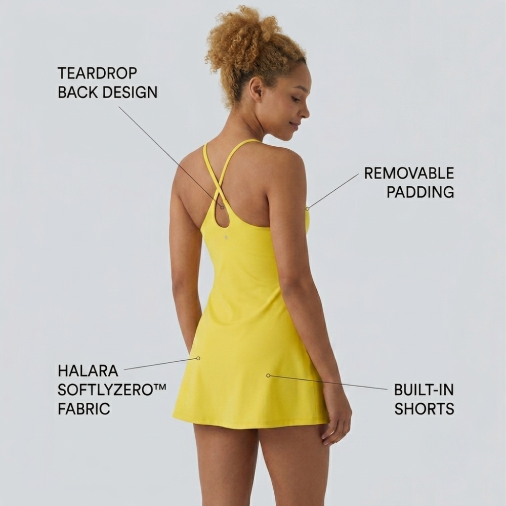Plush Backless Active Dress