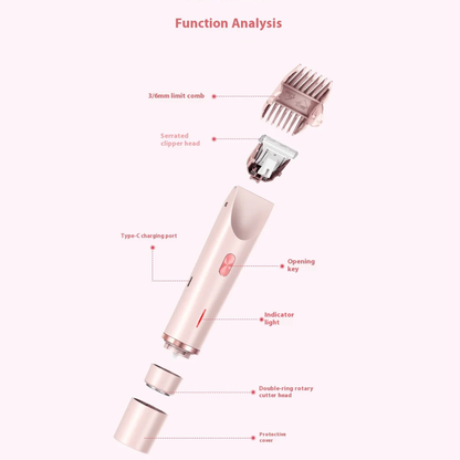 Bikini Hair Trimmer Painless 2 in 1