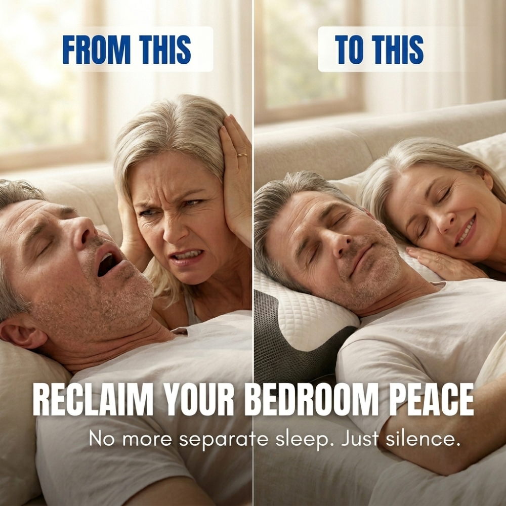 The Pillow That Silences Snoring - By Fixing Your Sleep Posture | 10-Year Sale 60% OFF