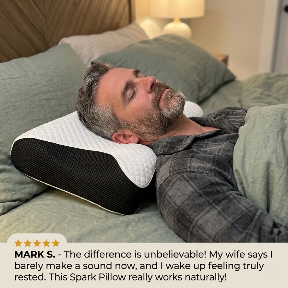 The Pillow That Silences Snoring - By Fixing Your Sleep Posture | 10-Year Sale 60% OFF