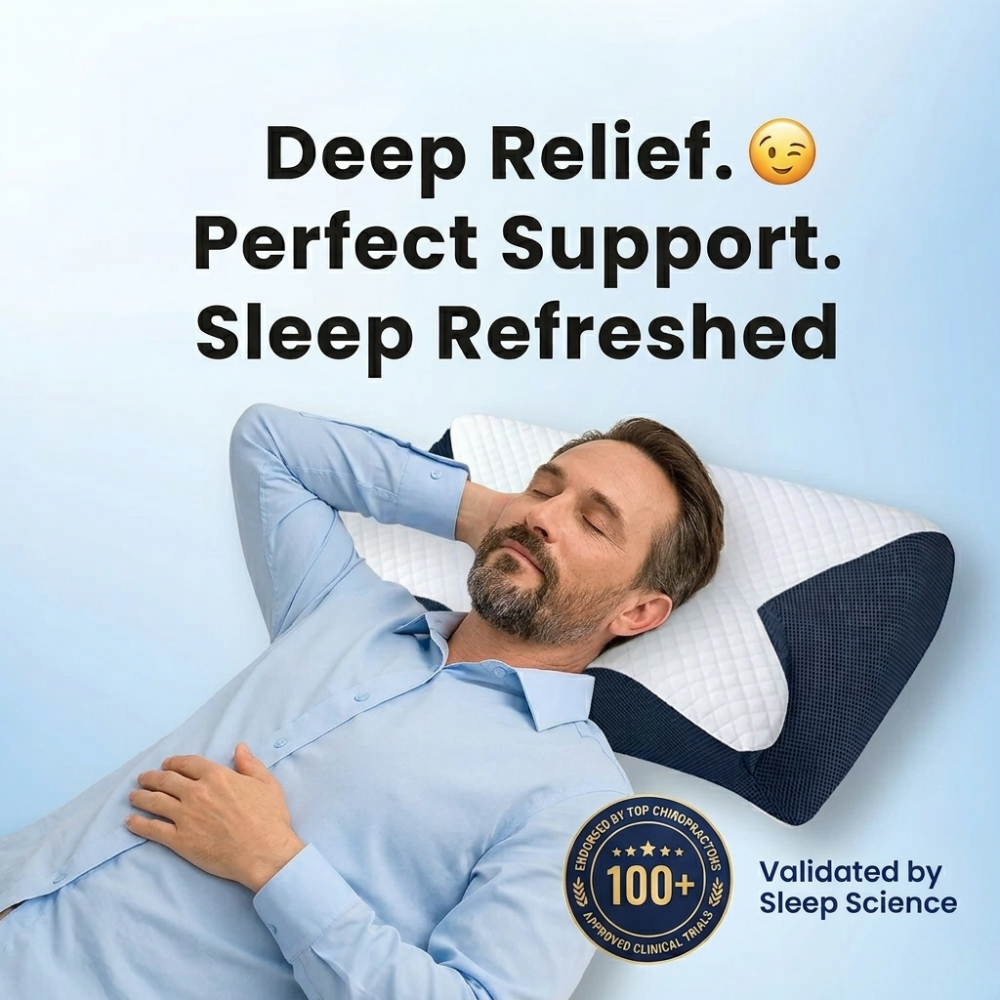 The Pillow That Silences Snoring - By Fixing Your Sleep Posture | 10-Year Sale 60% OFF