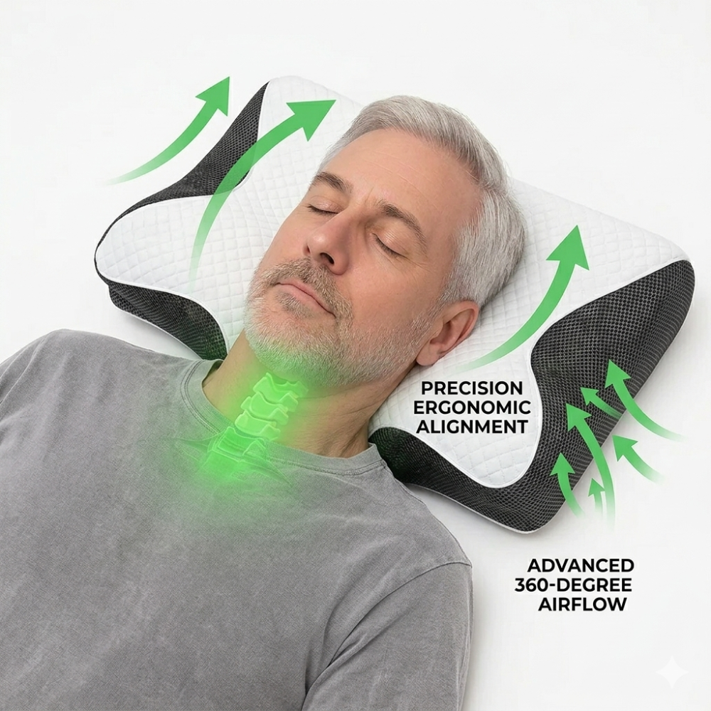 The Pillow That Silences Snoring - By Fixing Your Sleep Posture | 10-Year Sale 60% OFF