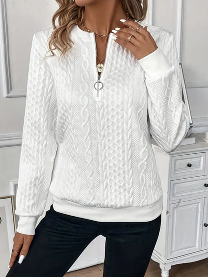 AMIA Sweater with Zipper - Stylish Comfort for All Seasons