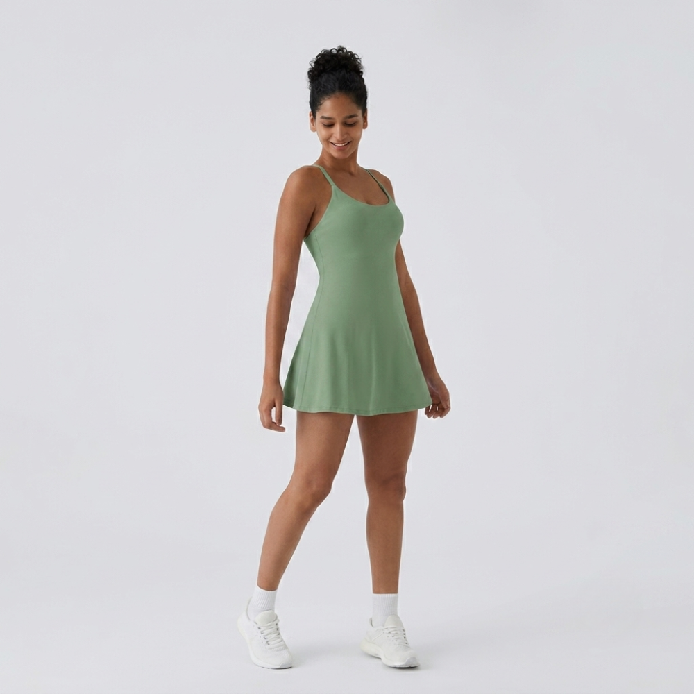 Plush Backless Active Dress