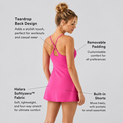 Plush Backless Active Dress