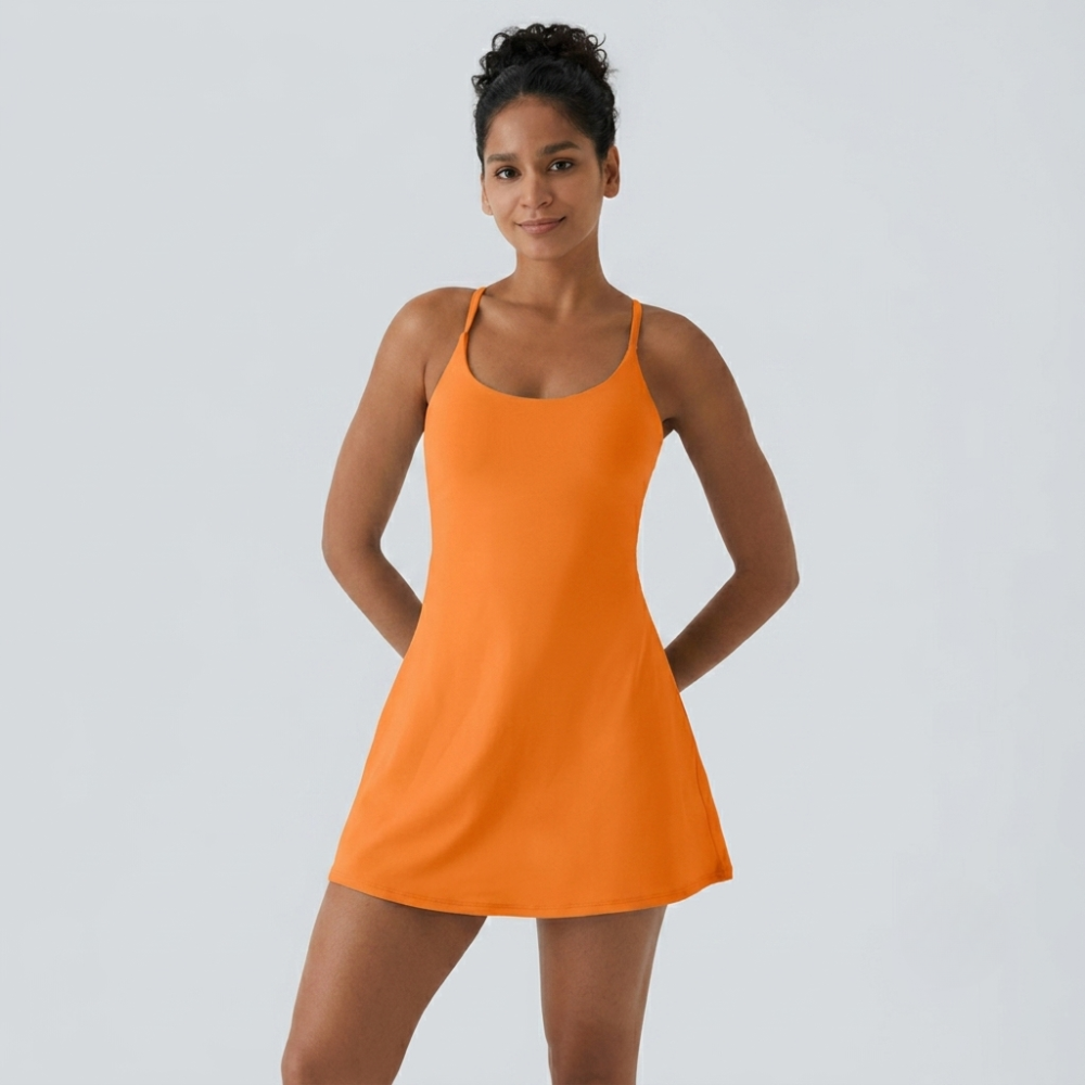 Plush Backless Active Dress