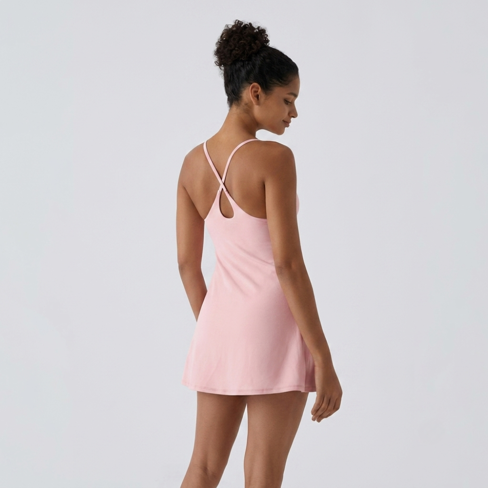 Plush Backless Active Dress