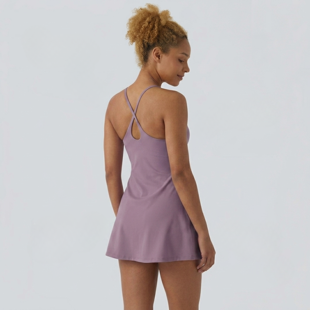 Plush Backless Active Dress