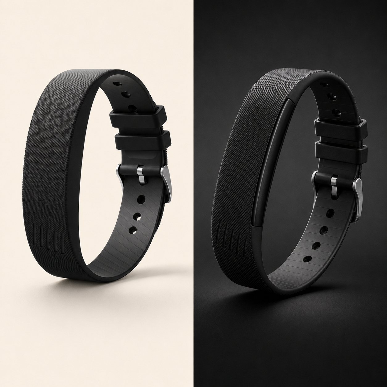 Spark Standard and Pro alarm wristbands side by side